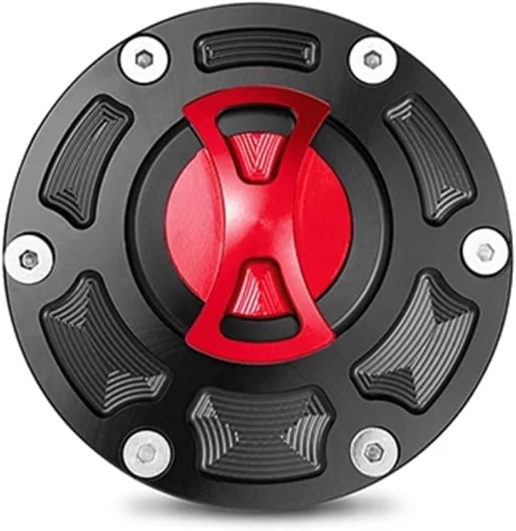 Red CNC Motorcycle Oil Gas Tank Decorative Cap For Z250 Z300 ER250 ER300 2013 2016 - Image 1