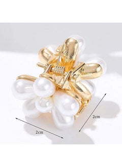 MANODHRUVA MANODHRUVA Hair Crab Claw Clips For Hair Styling Small Claw Hair Clip for Women Ladies Hair Clip (Crab Claw & Perl Claw), 10pcs  - Image 2