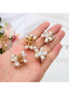 MANODHRUVA MANODHRUVA Hair Crab Claw Clips For Hair Styling Small Claw Hair Clip for Women Ladies Hair Clip (Crab Claw & Perl Claw), 10pcs  - Image 4