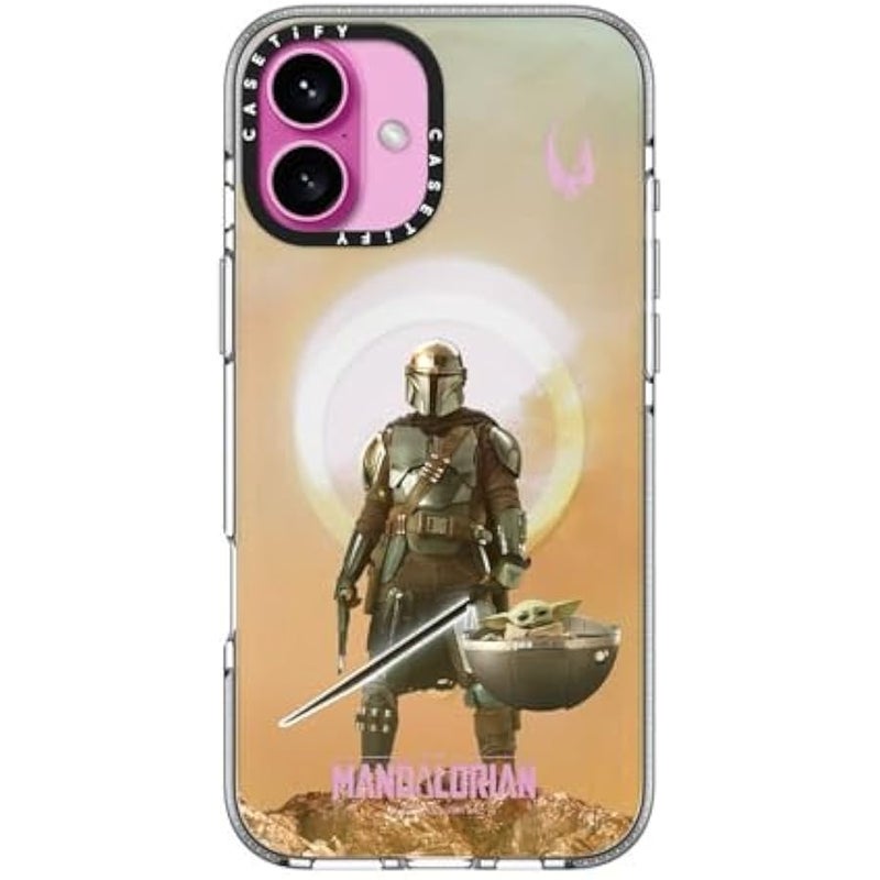 Casetify Clear iPhone 16 Plus Case 【Mandalorian Co-Lab/Not Yellowing / 6.6ft Drop Protection/Compatible with Magsafe】 - A Clan of Two Case - Clear - Image 2