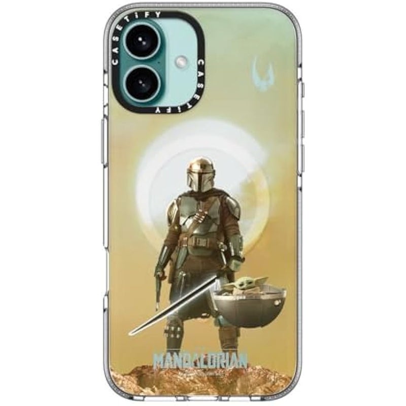 Casetify Clear iPhone 16 Plus Case 【Mandalorian Co-Lab/Not Yellowing / 6.6ft Drop Protection/Compatible with Magsafe】 - A Clan of Two Case - Clear - Image 4