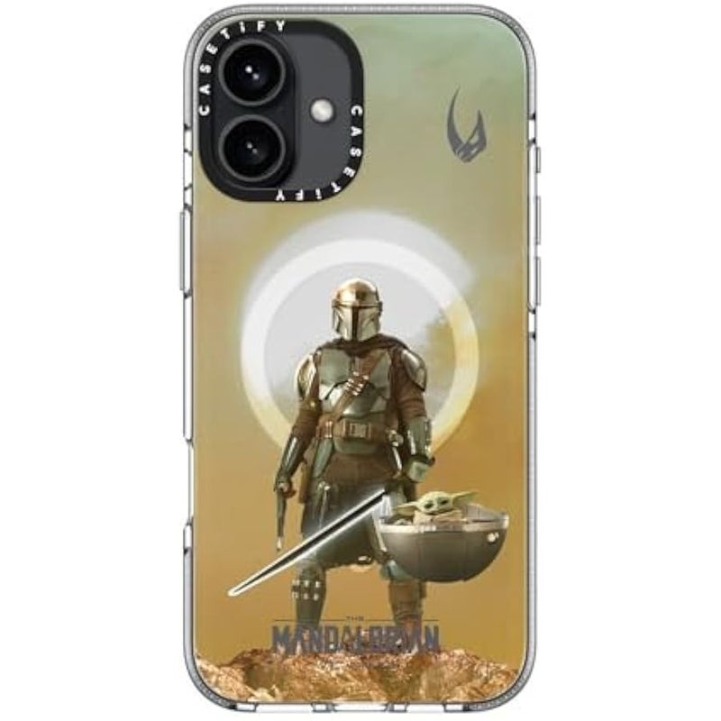 Casetify Clear iPhone 16 Plus Case 【Mandalorian Co-Lab/Not Yellowing / 6.6ft Drop Protection/Compatible with Magsafe】 - A Clan of Two Case - Clear - Image 5
