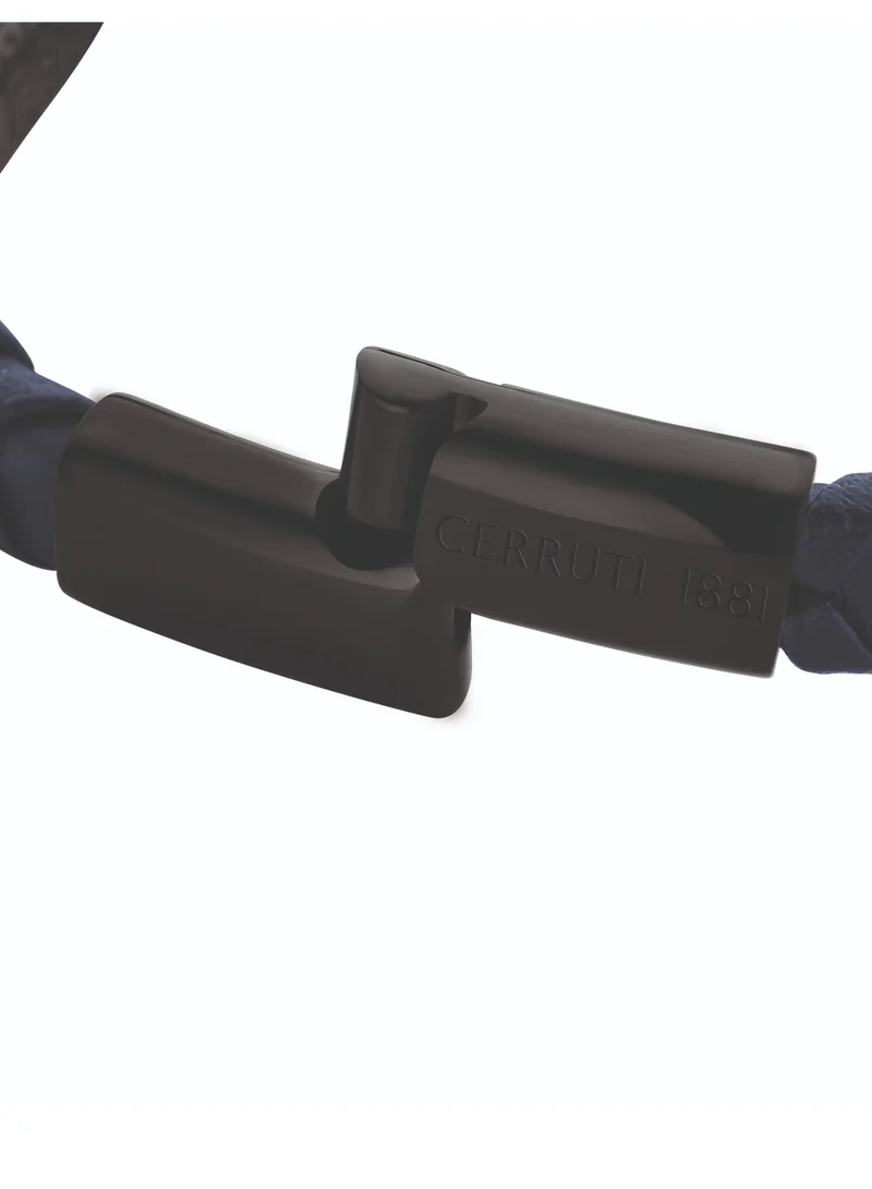 CERRUTI 1881 Trio Grey and Blue Leather Bracelet for Men