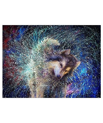 Pintoo Jigsaw Puzzles 1200 Piece for Adults Iris Scott Shaking Husky Beautiful Plastic Puzzle for Home Decor Zero Dust Easy Storage H3212 - Image 1