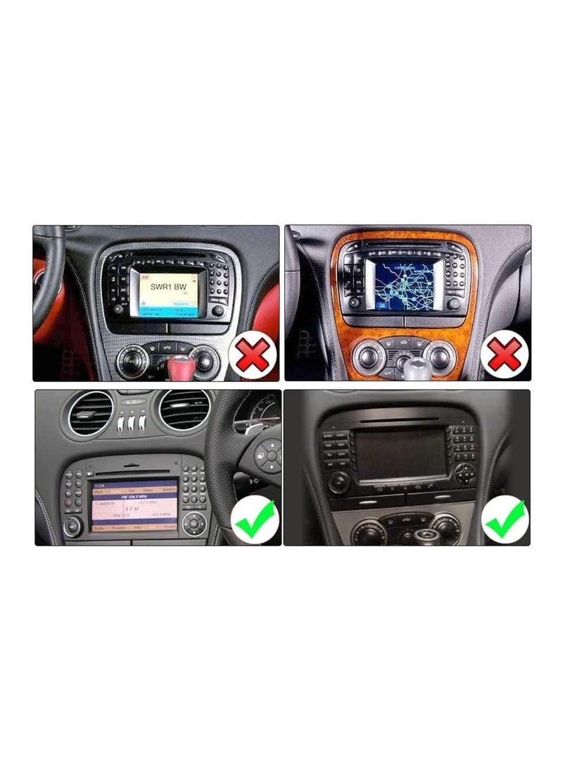 شيزا ستار ستيريو سيارة أندرويد لسيارة مرسيدس بنز SL R230 SL350 SL500 SL55 SL600 SL65 2001 2002 2003 2004 2005 2006 2007 1 جيجابايت رام 32 جيجابايت روم 9 بوصة ميرورلينك واي فاي BT، شاشة لمس IPS مع كاميرا AHD متضمنة - Image 4