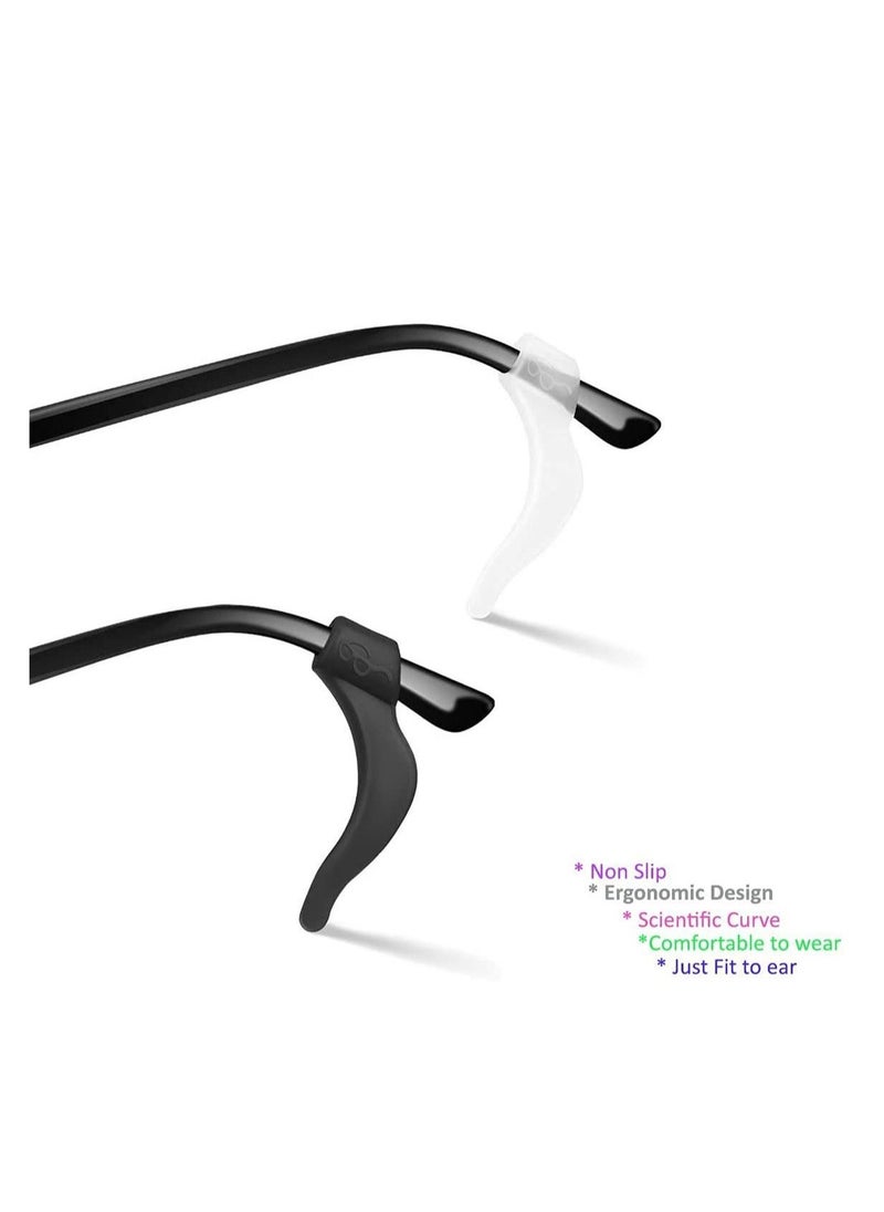 Generic Silicone Ear Hooks Anti-slip Holder Temple Tips Sleeve Retainer for Glasses Sunglasses 12 pairs  - Image 2