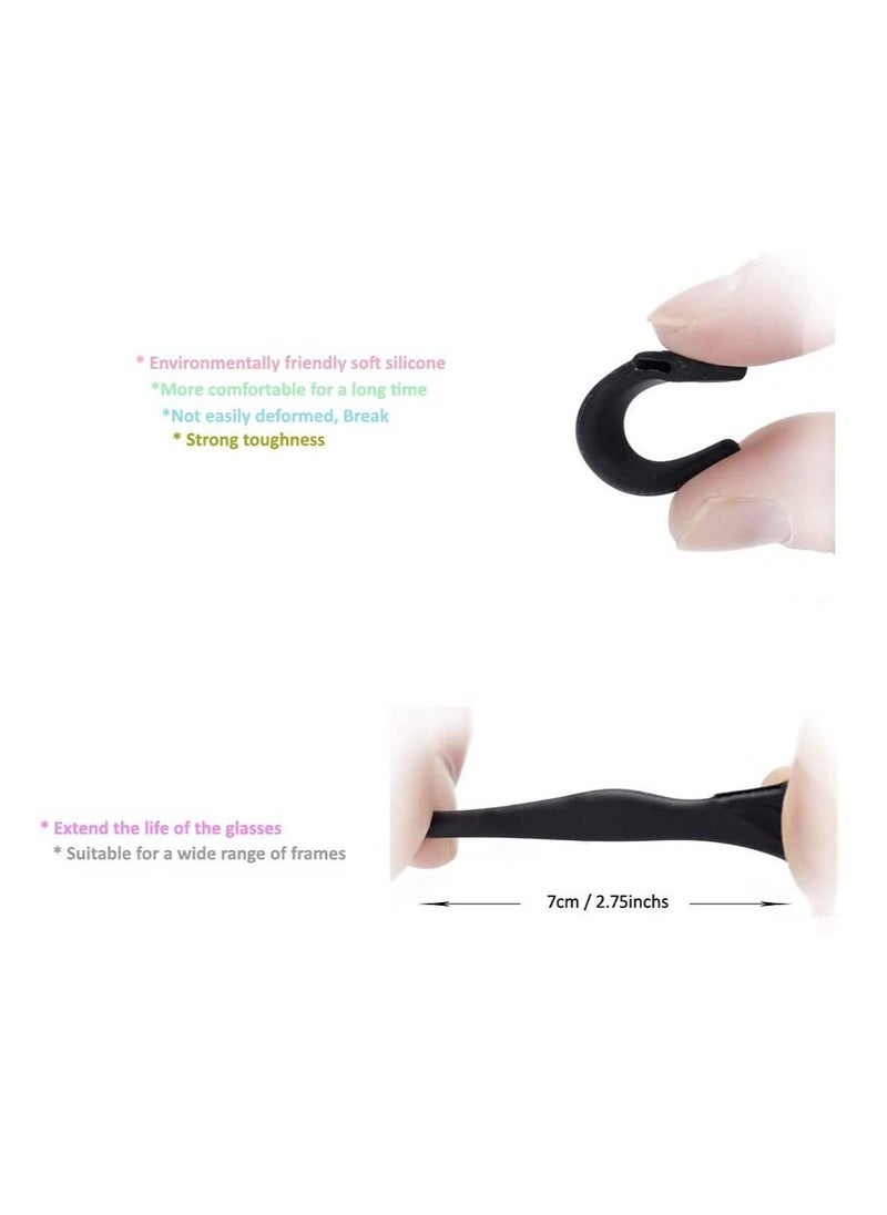 Generic Silicone Ear Hooks Anti-slip Holder Temple Tips Sleeve Retainer for Glasses Sunglasses 12 pairs  - Image 4