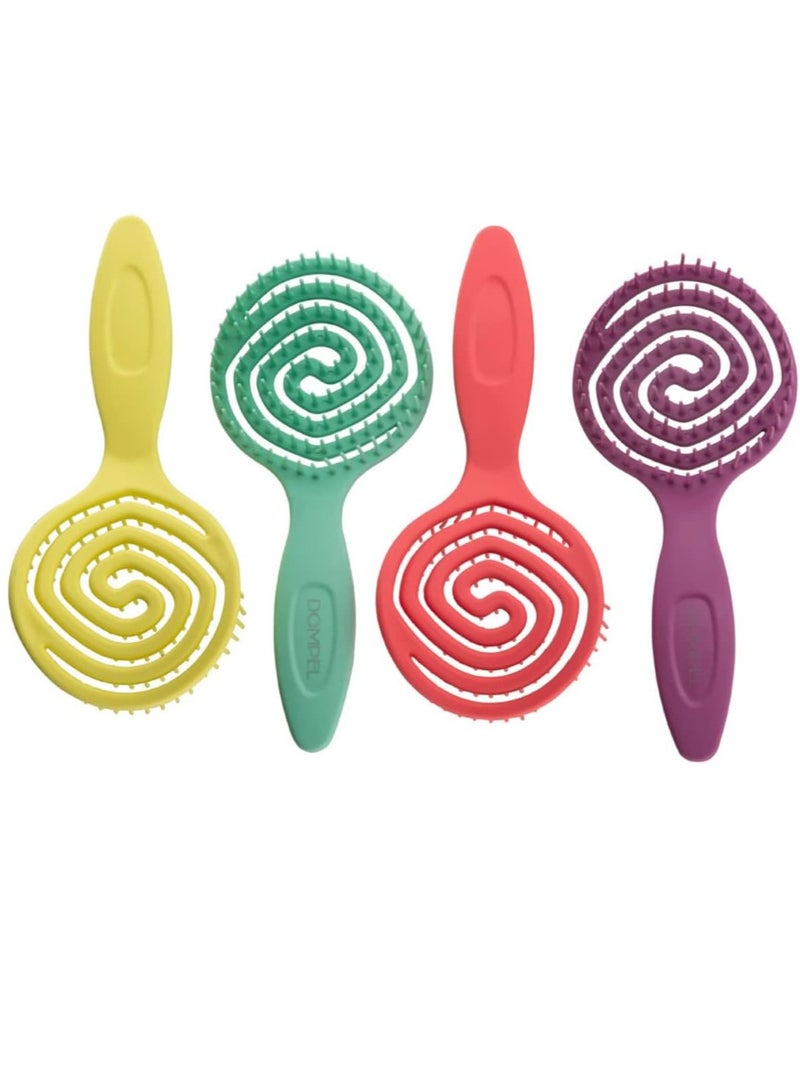 DOMPEL Silicone Hair Styling Brush with Pineapple Scent – Yellow - Image 2