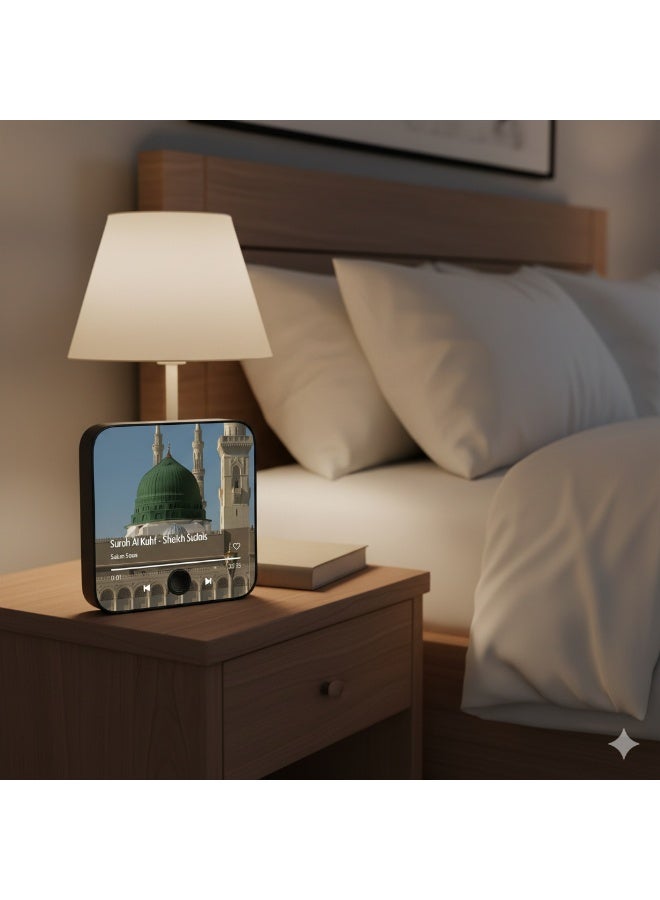 Vierex Quran Magnet with Built-in Surah Player, 2-in-1 Islamic Gift, Preloaded Surah Mulk Recitation, Rechargeable, Fridge Magnet, Perfect Ramadan & Eid Gift for Muslims - Image 5