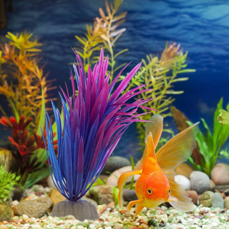 1 Set Fake Aquatic Plant Fish Landscape Prop Underwater Mountain Set Aquarium Plants - Image 5