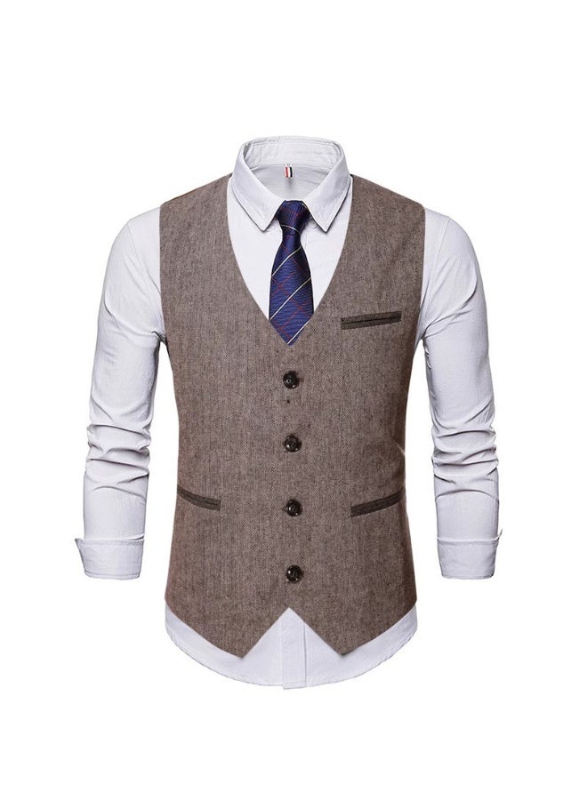Shougu New Fashionable Casual Men's Suit Vest  - Image 1