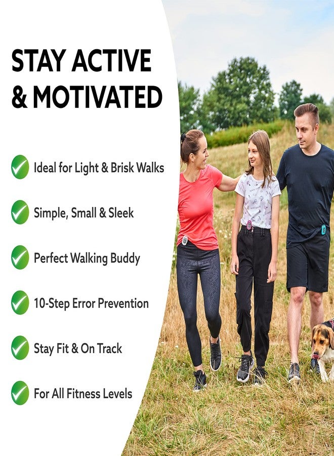 3DActive 3DFitBud Simple Step Counter Walking 3D Pedometer by 3DActive with Clip, Lanyard Accurate Step Tracker Large Display, Easy to Use for Kids Men Women Adult Seniors Daily Step Tracking - A420S - White - Image 5