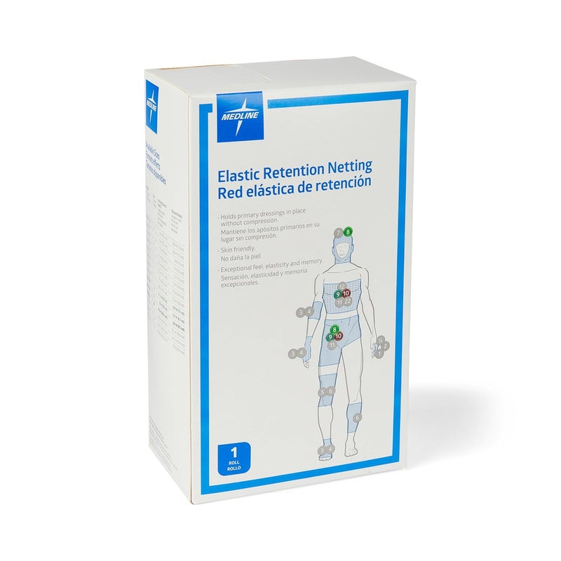 Medline Stretch Tubular Elastic Dressing Retention Net Size 10 41 x 25 yd Ideal for Wound Care Single Pack - Image 4