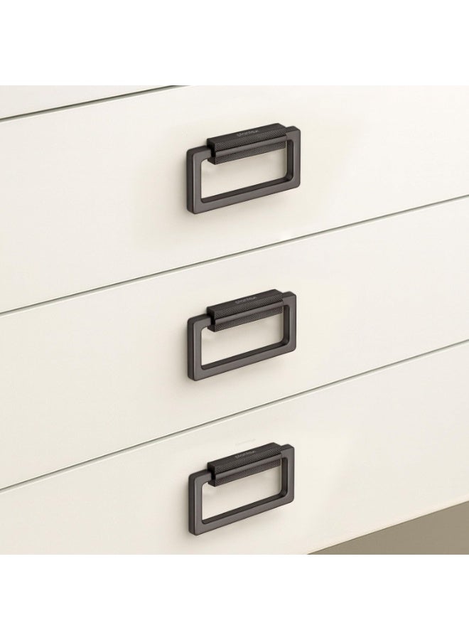 Plantex Rajwadi Drawer Kadi/Drawer Handle/Kadi for Drawers/Pull-Push Kadi for Home/Office Cabinet - Pack of 3 (Satin Black) - Image 1