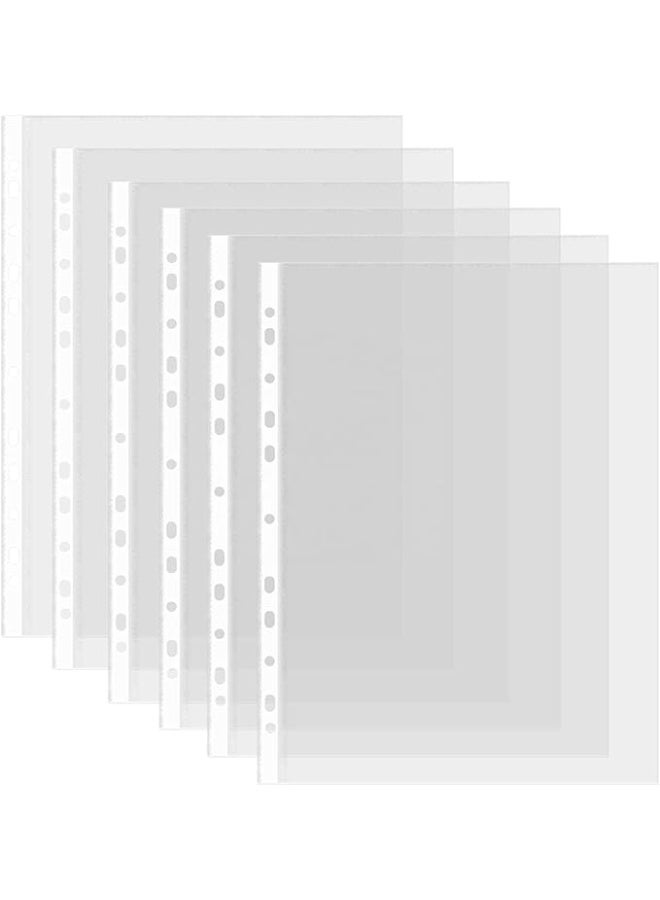 A4 size perforated plastic file folder, small transparent file folder, best plastic folder for office or school work, 100 pieces - Image 5