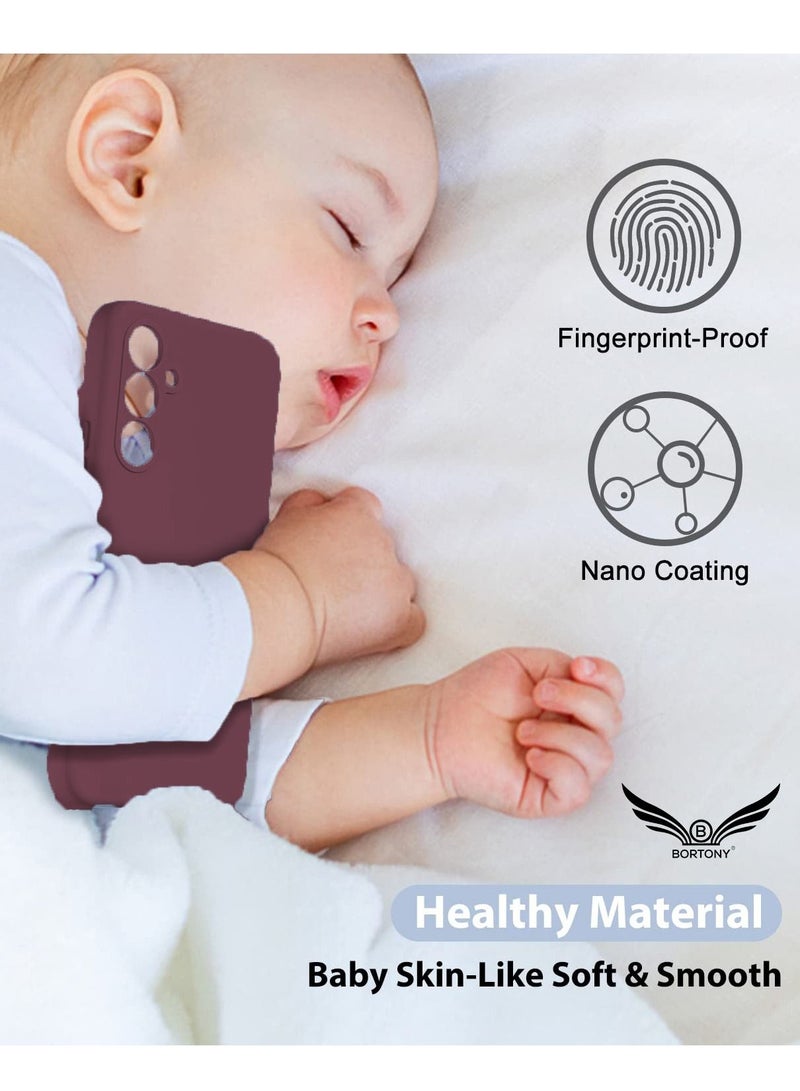 BORTONY Galaxy A34 5G Case Shockproof Liquid Silicone Case Slim Soft Cover With Inside Soft Microfiber Lining Comaptible With Samsung Galaxy A34 5G - Image 4