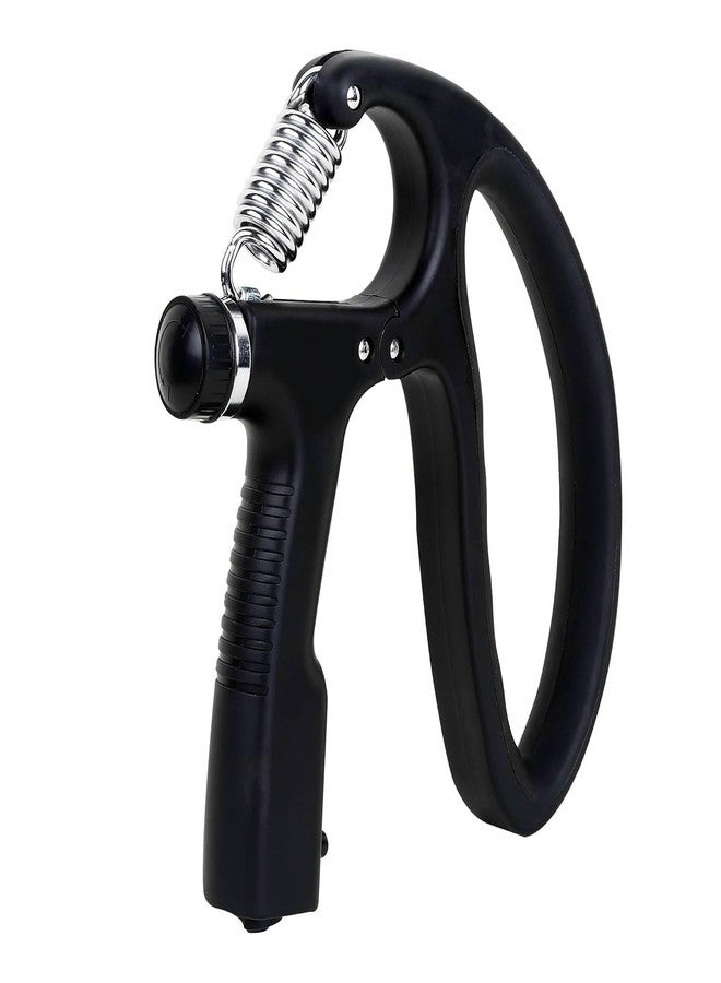 AMIFIT Fitness Grip Strength Trainer 5kg-100kg | Non-Slip Hand Grip Strengthener with Stainless Steel Spring for Improving Hand, Finger, and Forearm Strength (100Kg-Black)