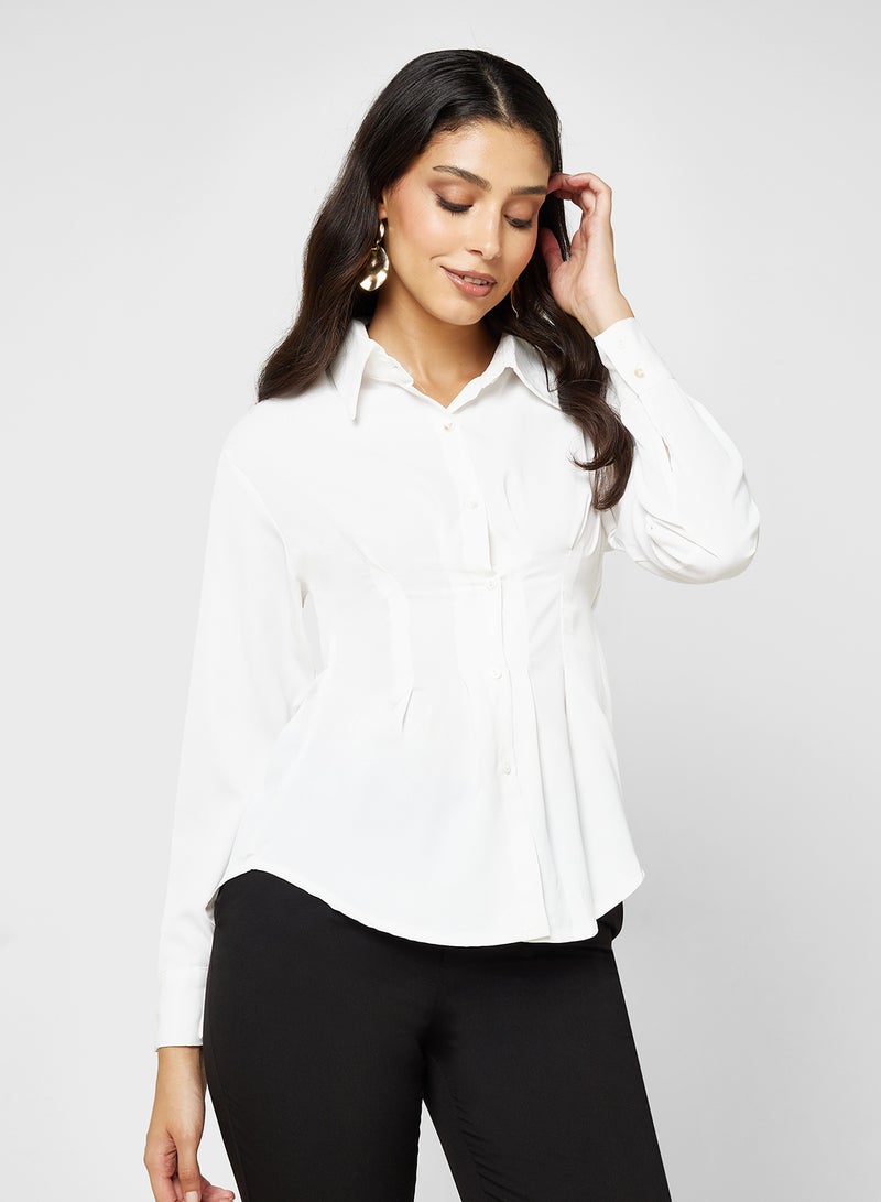 ايلا قميص بكسرات خلفية - Image 1