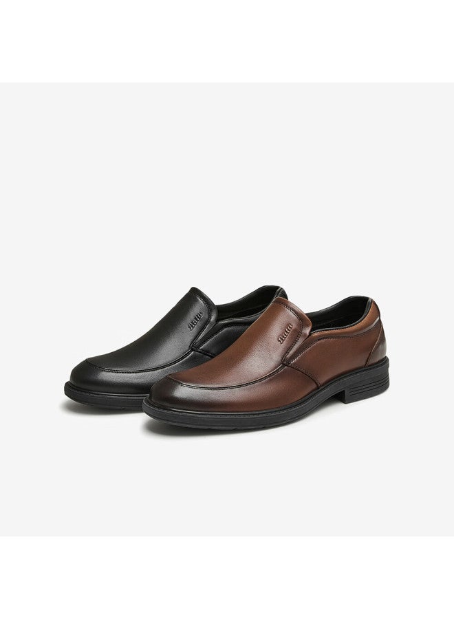 Bata Formal Shoes For Men, Breathable Cowhide And Sheepskin Brogue Business Commute Wedding Shoes, Brown-20108 Cowhide, Size 38 - Image 4