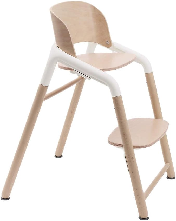Bugaboo Giraffe Adjustable High Chair in Neutral Wood and White - Image 1