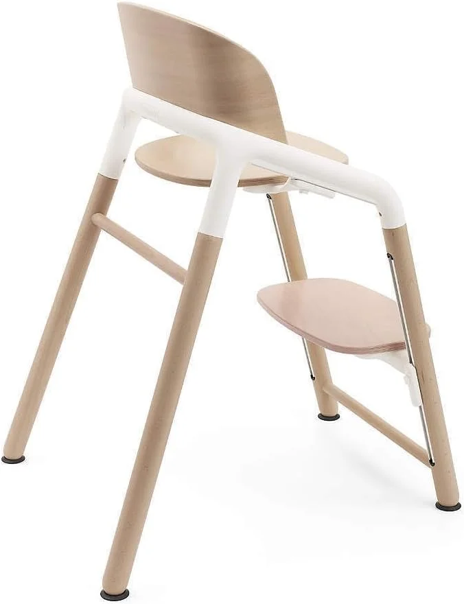 بوجابو Bugaboo Giraffe Adjustable High Chair in Neutral Wood and White