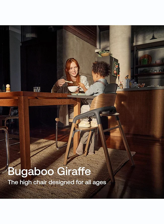 Bugaboo Bugaboo Giraffe Adjustable High Chair in Neutral Wood and White