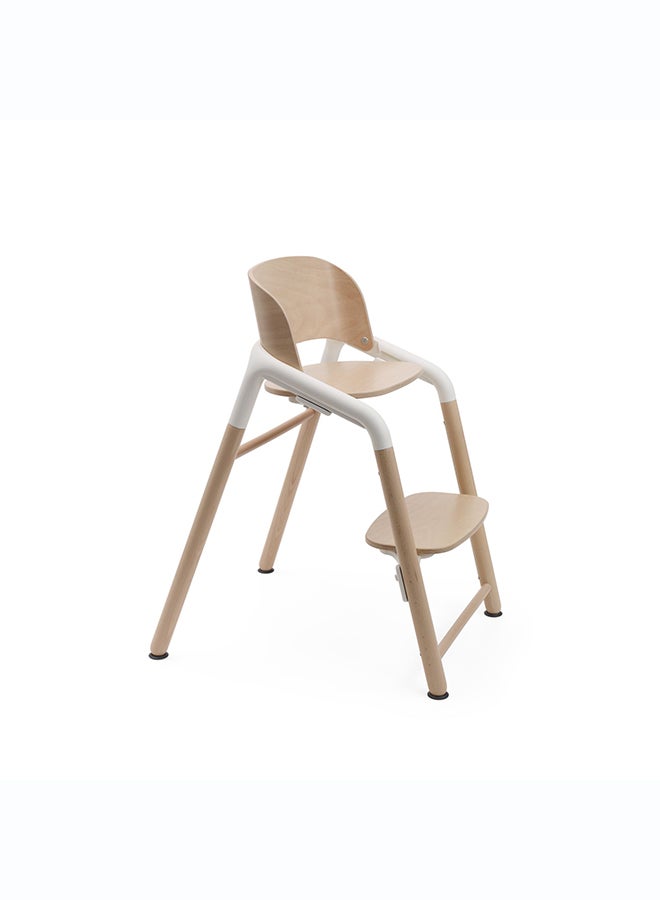 Bugaboo Giraffe Adjustable High Chair in Neutral Wood and White - Image 1