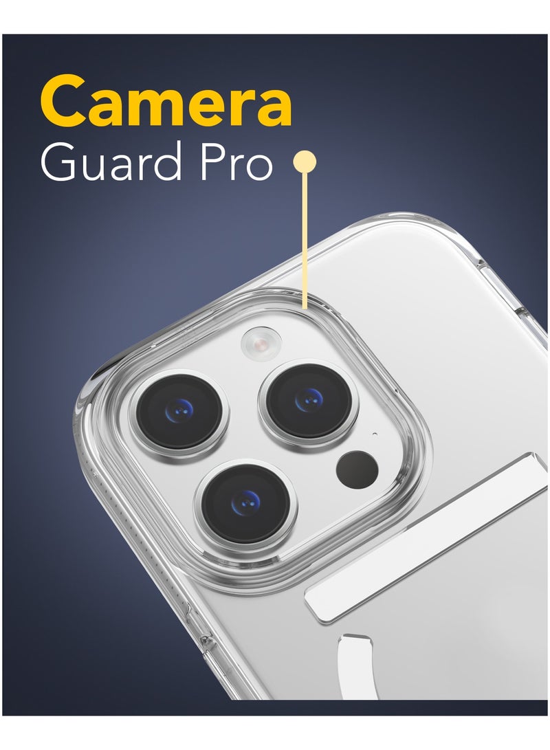 Remson Mag-X Magnetic Hybrid Protective Clear Case  Protection Compatible for iPhone 15 Pro 6.1 inches - Clear - Image 3
