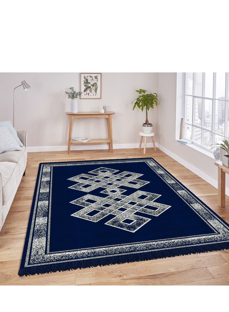 BSB HOME Designer Superfine Chenille Carpet | Fine Gold Yarn with 500 GSM Velvet Carpet/Area Rug for Living Room, Bedroom, Runner | 150x210 cm or 5x7 ft - Image 1