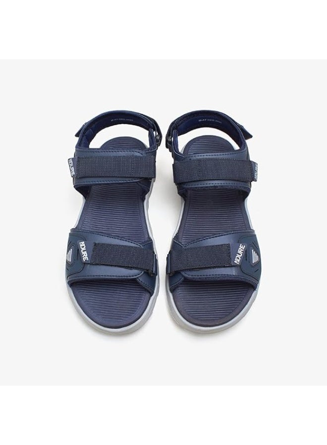 NDURE Men's Power Stride Adjustable Sandals, Navy Blue - Image 1