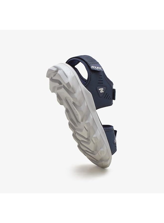 NDURE Men's Power Stride Adjustable Sandals, Navy Blue - Image 5