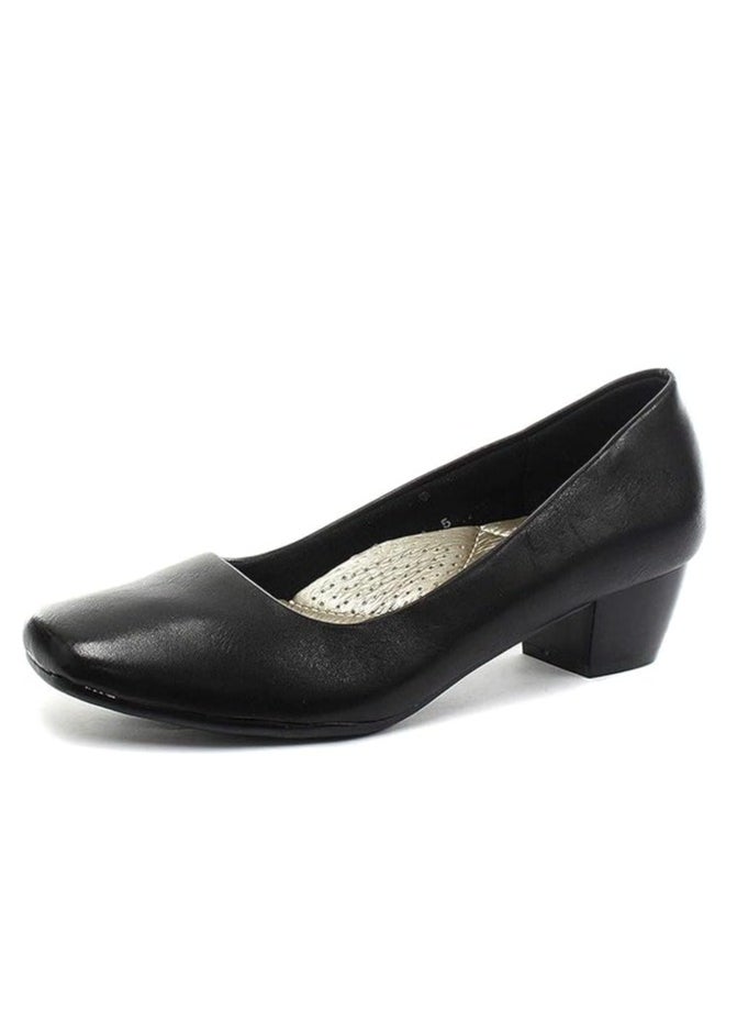 BOULEVARD Boulevard L402A Womens Low Heel Plain Court Shoes Size 5  - Image 2