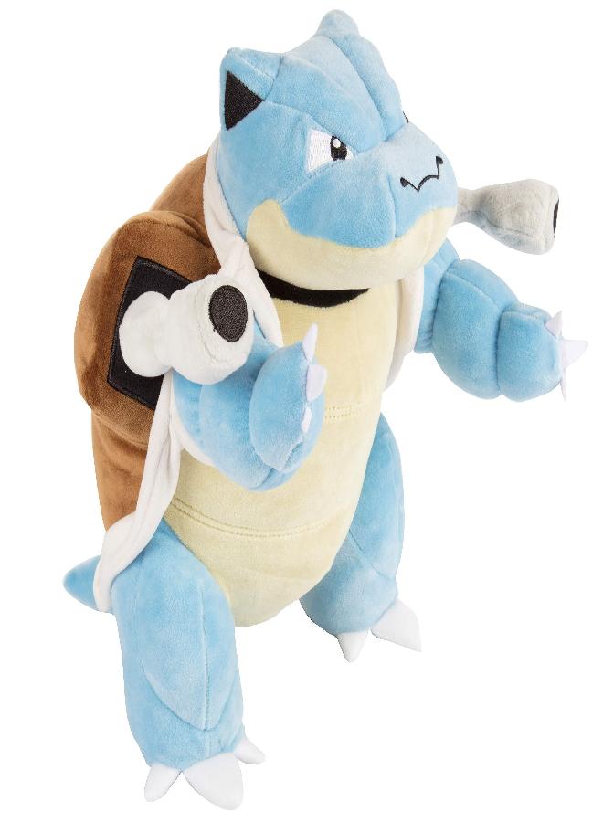 Wicked Cool Toys Pokémon 8" Squirtle and 12" Blastoise Plush Stuffed Animal - Set of 2 - Age 2+ - Image 3
