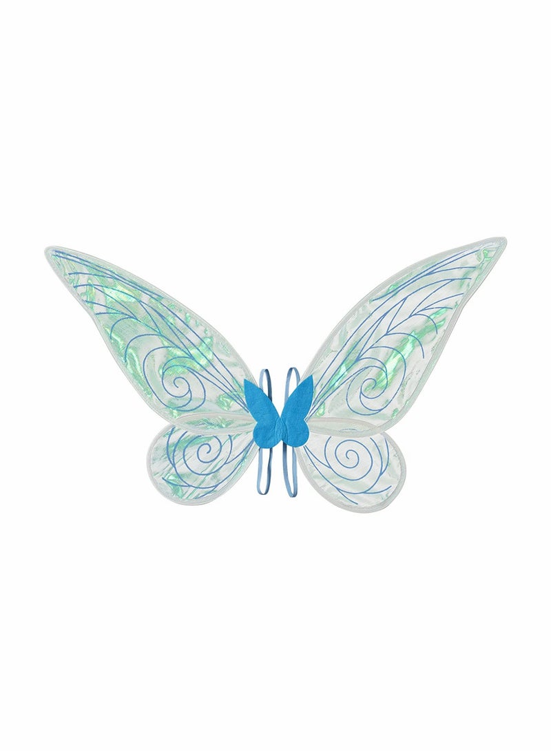 KASTWAVE Kids Girls Sparkling Sheer Wings, Fairy Wings Dress Up Wings - Image 1