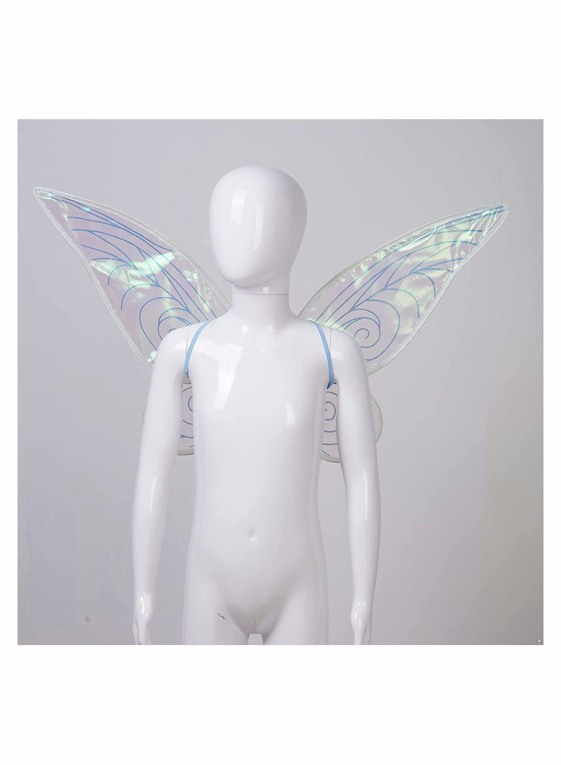 KASTWAVE Kids Girls Sparkling Sheer Wings, Fairy Wings Dress Up Wings - Image 3
