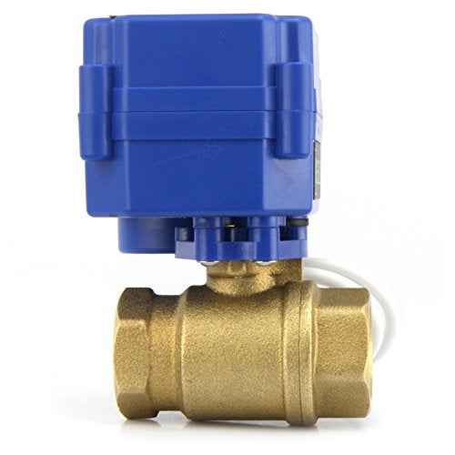 U.S. Solid Motorized Ball Valve- 1inches Brass Electrical Ball Valve with Standard Port, 9-24V AC/DC and 3 Wire Setup - Image 3