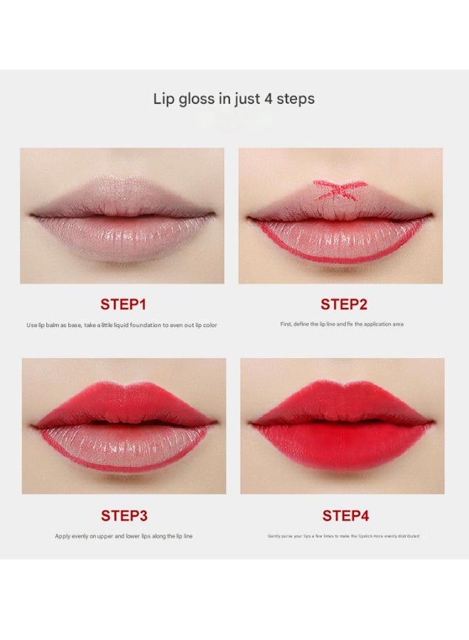 DNM 3Pcs Dark Ruby Deep Red Matte Lipstick and Lip Crayon Sticks Liner Pencil Set Red Matte Lip Liner and Liquid Stay on Lipstick - Image 5