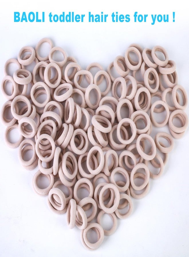 BAOLI 200PCS Blonde Kids Hair Ties for Toddler Girls, Mini Girl Hair Ties Bands No Damage, Soft Baby Ponytail Holders Elastics No Pull, 1 Inch in Diameter, by BAOLI - Image 3