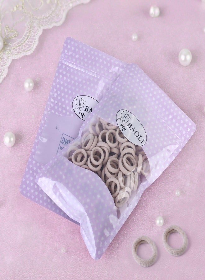 BAOLI 200PCS Blonde Kids Hair Ties for Toddler Girls, Mini Girl Hair Ties Bands No Damage, Soft Baby Ponytail Holders Elastics No Pull, 1 Inch in Diameter, by BAOLI - Image 4