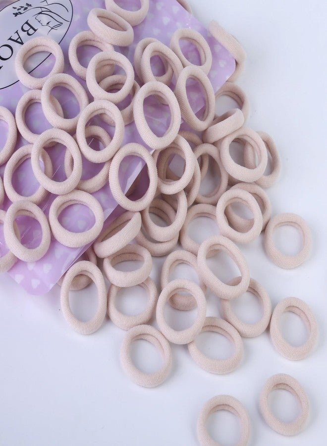 BAOLI 200PCS Blonde Kids Hair Ties for Toddler Girls, Mini Girl Hair Ties Bands No Damage, Soft Baby Ponytail Holders Elastics No Pull, 1 Inch in Diameter, by BAOLI - Image 1