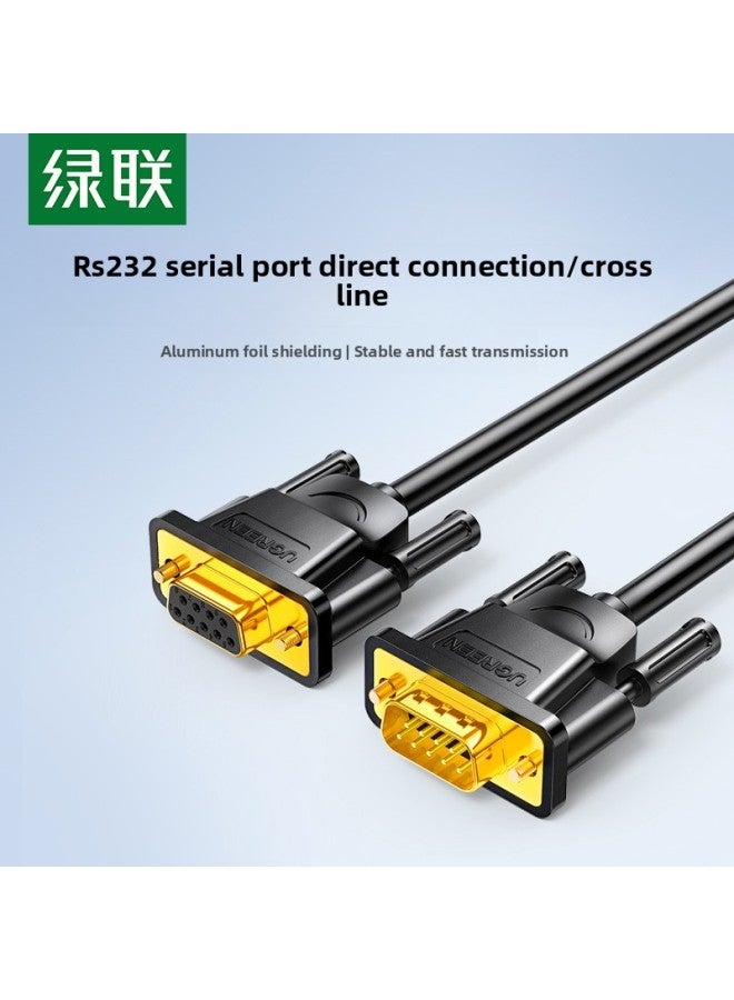 Green Link Rs232 Serial Line Db9 Connection Extension Nine-pin Male-to-female Converter Communication Data Com Female Connector-Color:Male To Male-cross Line- 1.5m  - Image 2
