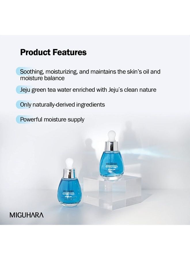 MIGUHARA [MIGUHARA] Aqua Balance Ampoule 0.67 fl.oz / 35 ml | Hydrating Hyaluronic Acid Serum with Beta Glucan and Glyceryl Glucoside, Moisturizing Facial Serum | EWG Green Ingredients  - Image 2