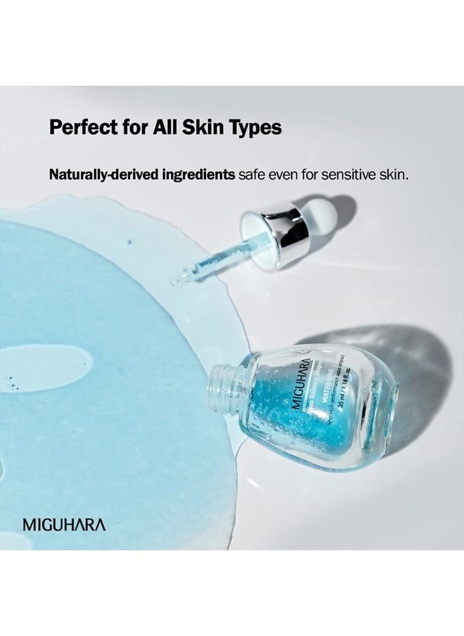 MIGUHARA [MIGUHARA] Aqua Balance Ampoule 0.67 fl.oz / 35 ml | Hydrating Hyaluronic Acid Serum with Beta Glucan and Glyceryl Glucoside, Moisturizing Facial Serum | EWG Green Ingredients  - Image 3