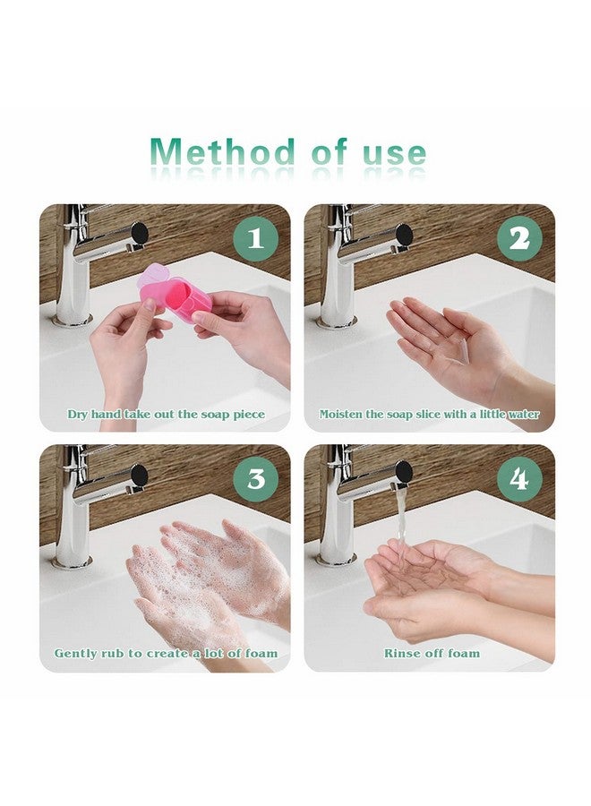 Bamsod 12 Boxes (240 Sheets) Mini Hand Soap Sheets Soap Paper Sheets Portable Disposable Travel Scented Bath Slice Sheet Foaming Paper Soap Confetti Slide Flakes For Travel And Outdoor - Image 4