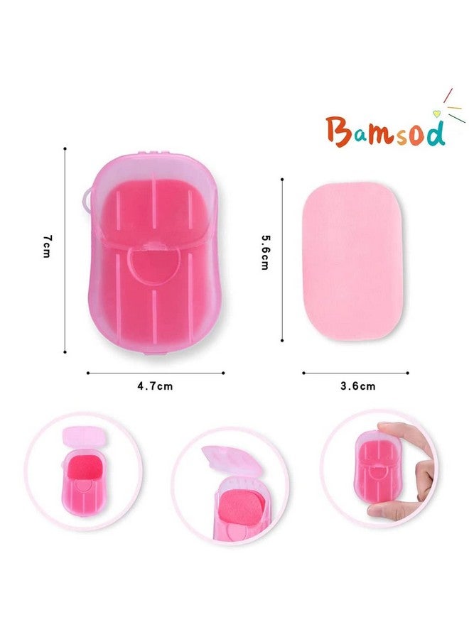 Bamsod 12 Boxes (240 Sheets) Mini Hand Soap Sheets Soap Paper Sheets Portable Disposable Travel Scented Bath Slice Sheet Foaming Paper Soap Confetti Slide Flakes For Travel And Outdoor - Image 2