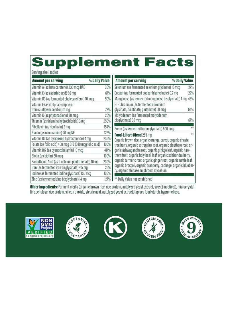 MegaFood - MegaFood Women's 40+ One Daily Multivitamin for Women with Vitamin B12, Vitamin B6, Vitamin C, Vitamin D, Zinc & Iron - Plus Real Food - Immune Support - Bone Health - Non-GMO - Vegetarian - 90 Tabs - Image 1