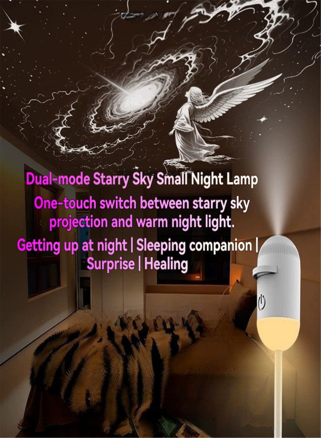 2-in-1 Projector Lamp: Bedroom Night Light, USB Starry Sky Mood Light, Portable LED Lamp – Suitable for Bedrooms, Ceilings, Cars and Interior Decor High-end 12 pieces - Image 3