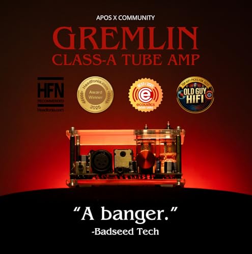 Apos Gremlin Headphone Amp Headphone Tube AmplifierClass A Balanced Tube AmpReplaceable Tubes 12au76922XLR44mm Balanced InterfaceAmp for HiFi Desktop SpeakersLoved by Audio Enthusiasts - Image 3