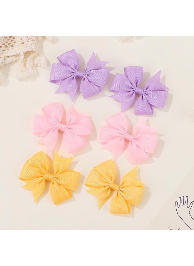 choicbaby choicbaby 50Pcs Hair Bows for Girls Grosgrain Ribbon Pinwheel Hair Clips Toddler Hair Accessories with Alligator Clip Bow for Baby Girls Toddler Teens(3 Inch)  - Image 3