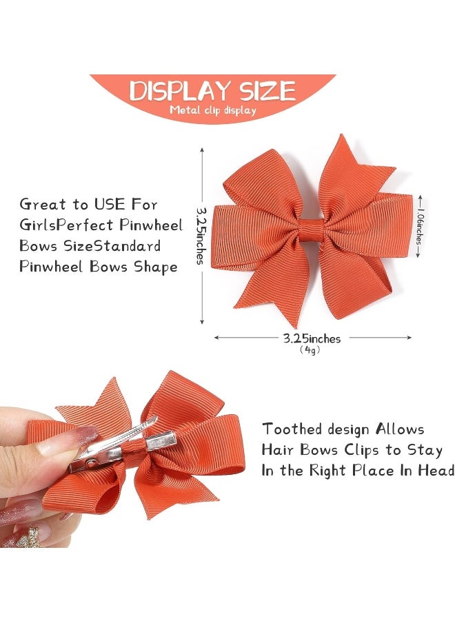 choicbaby choicbaby 50Pcs Hair Bows for Girls Grosgrain Ribbon Pinwheel Hair Clips Toddler Hair Accessories with Alligator Clip Bow for Baby Girls Toddler Teens(3 Inch)  - Image 2